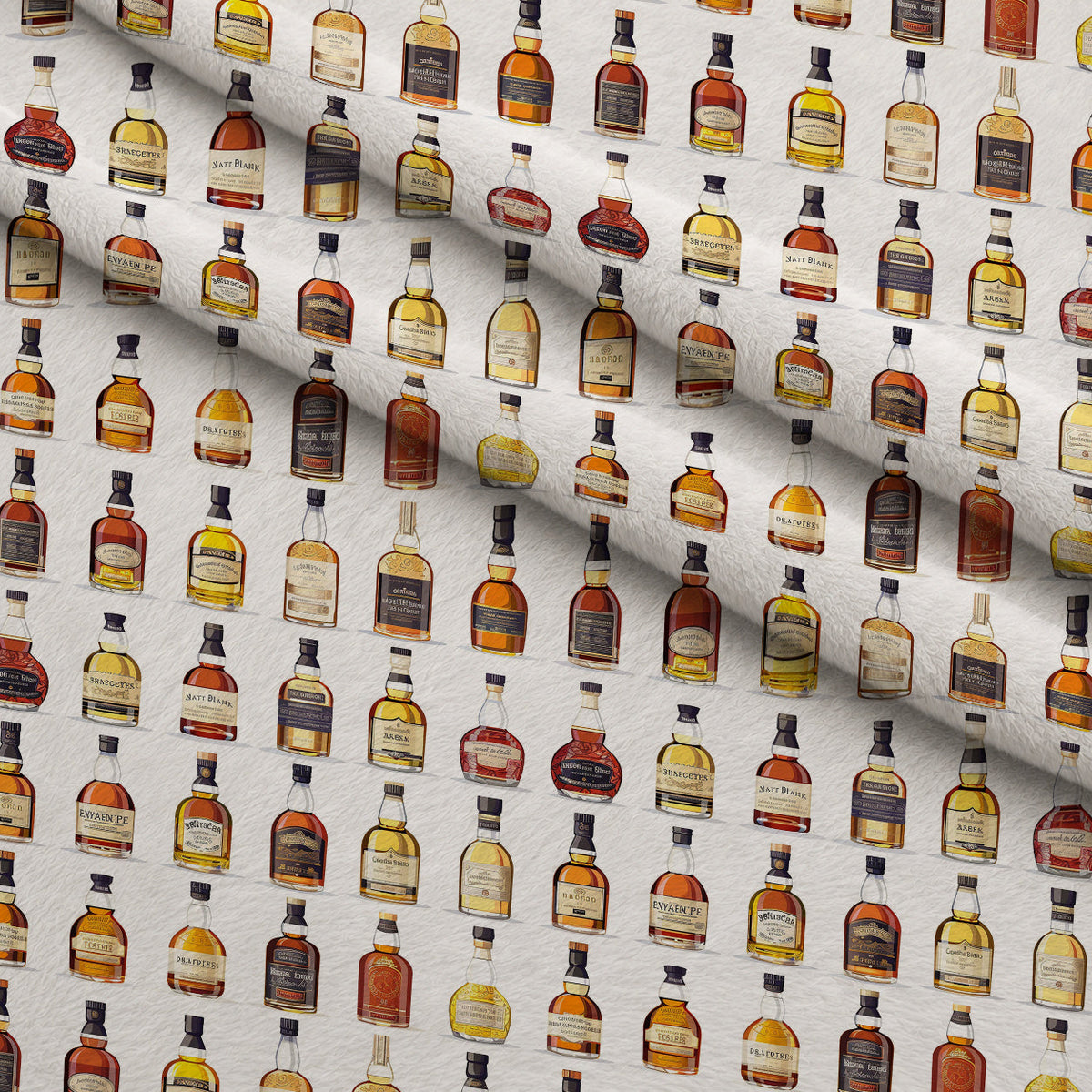 Amber Spirits Pattern 7 Fleece Fabric — fleece fabric folded close-up preview (mv-fleece-v1:lying)