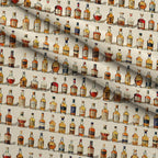 Amber Spirits Pattern 8 Fleece Fabric — fleece fabric folded close-up preview (mv-fleece-v1:lying)