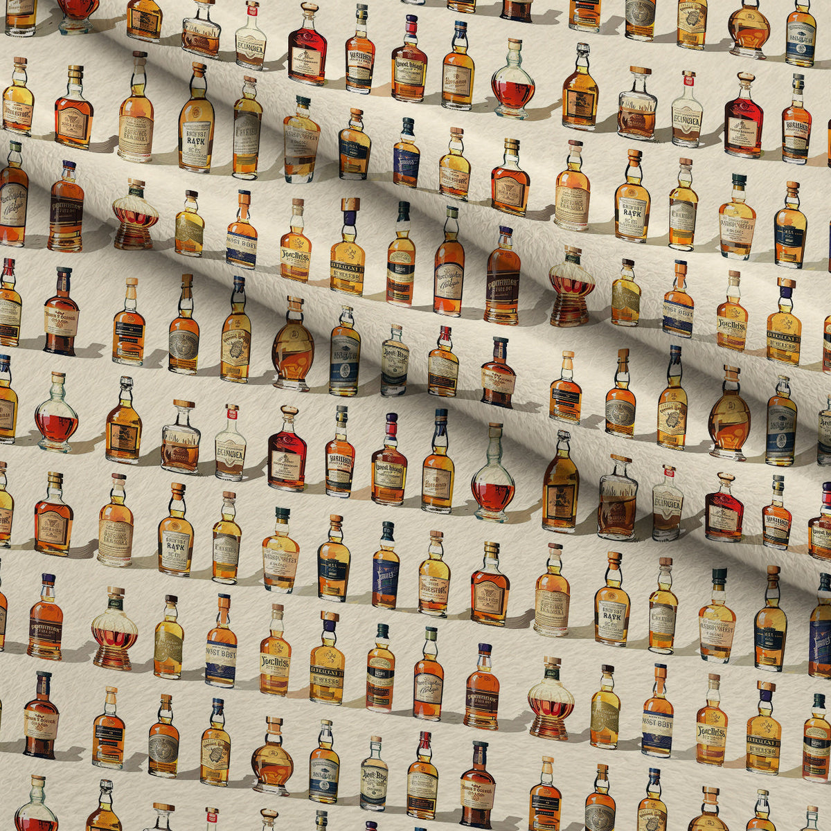 Amber Spirits Pattern 8 Fleece Fabric — fleece fabric folded close-up preview (mv-fleece-v1:lying)