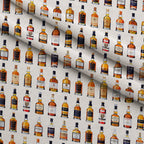 Amber Spirits Pattern 9 Fleece Fabric — fleece fabric folded close-up preview (mv-fleece-v1:lying)