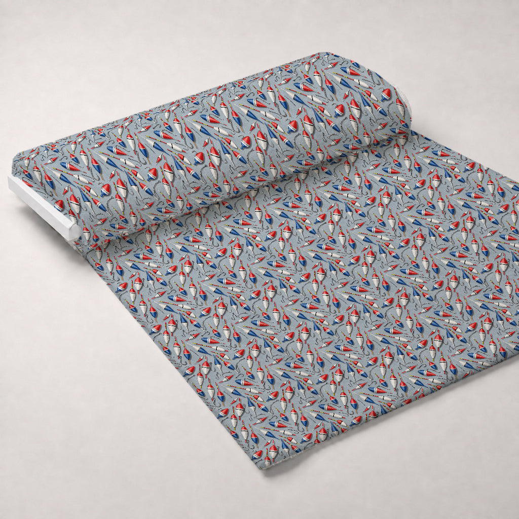 Angler's Vintage Almanac Pattern 21 Fleece Fabric — fleece fabric unrolled bolt preview (mv-fleece-v1:bolt)