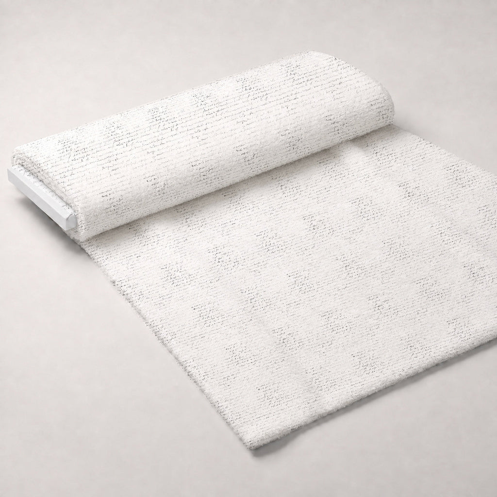 Antique Script Pattern 1 Fleece Fabric — fleece fabric unrolled bolt preview (mv-fleece-v1:bolt)