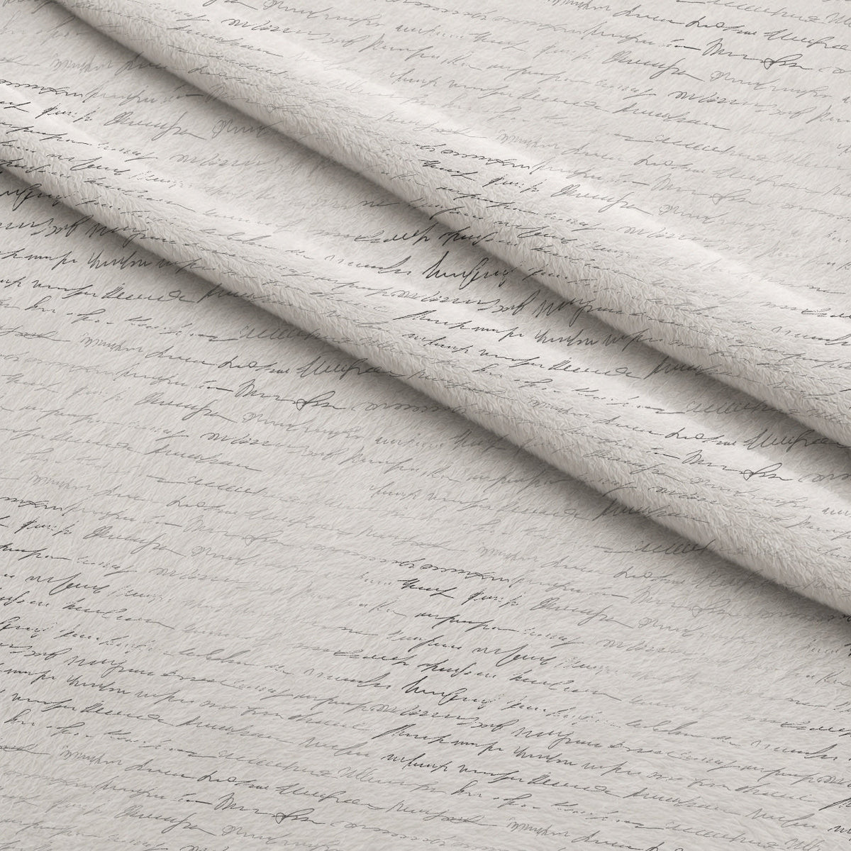 Antique Script Pattern 1 Fleece Fabric — fleece fabric folded close-up preview (mv-fleece-v1:lying)