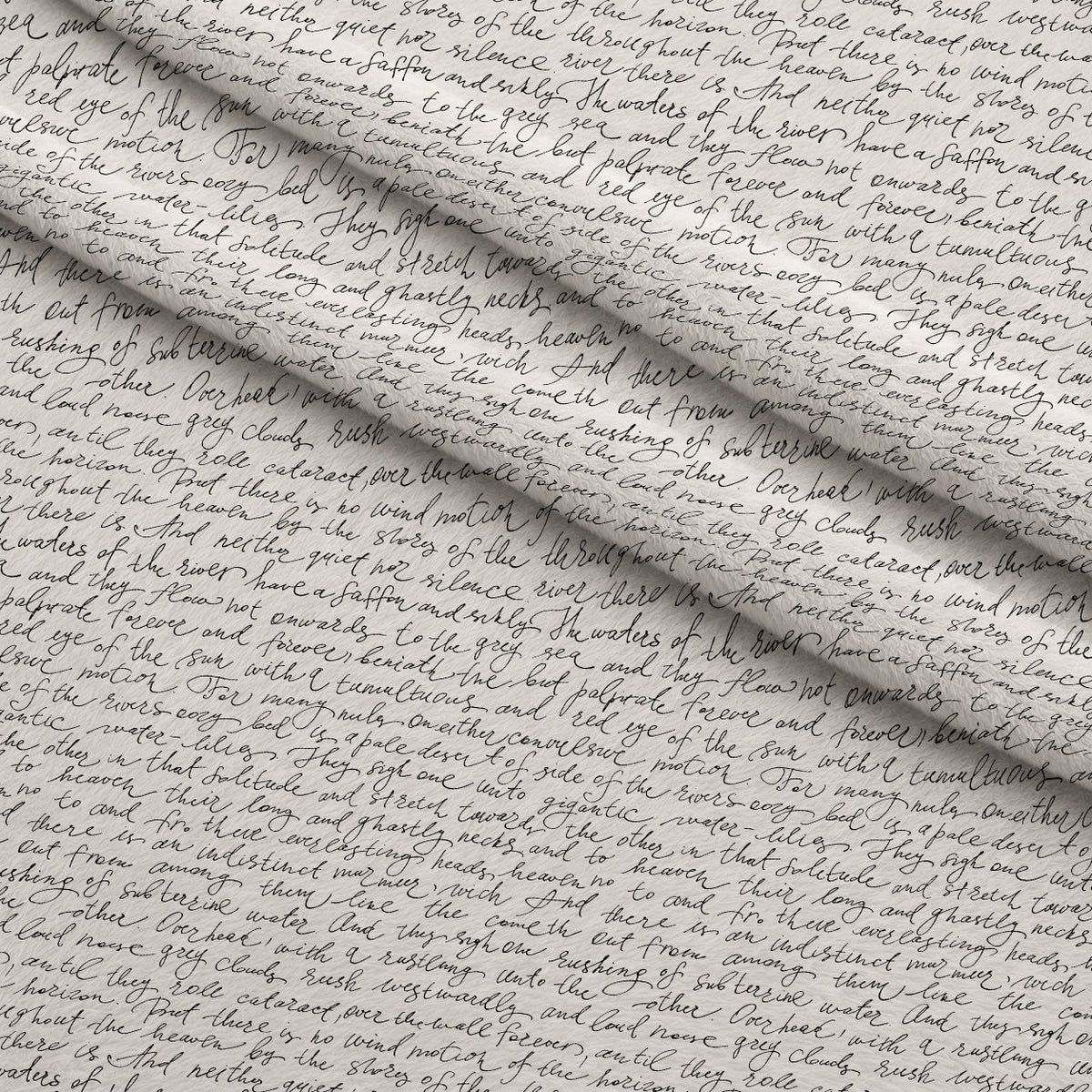 Antique Script Pattern 11 Fleece Fabric — fleece fabric folded close-up preview (mv-fleece-v1:lying)