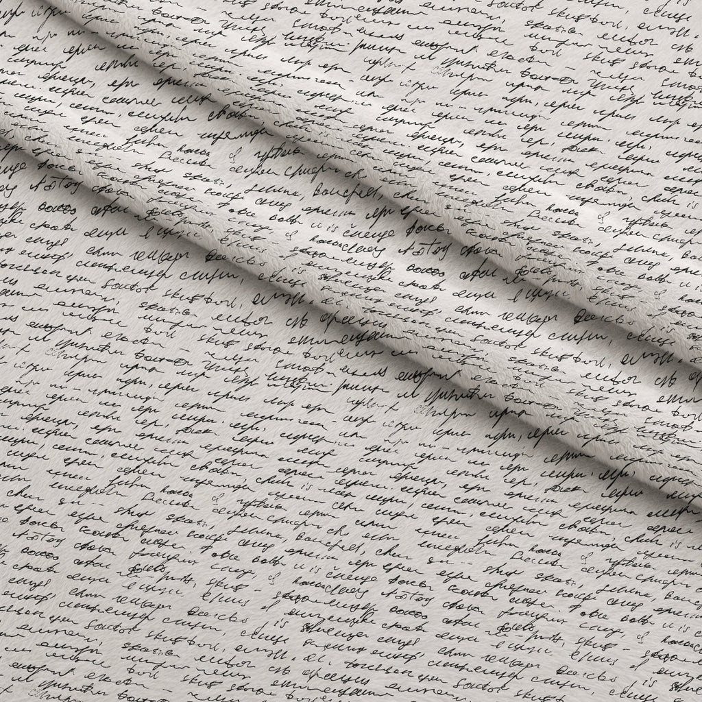 Antique Script Pattern 14 Fleece Fabric — fleece fabric folded close-up preview (mv-fleece-v1:lying)