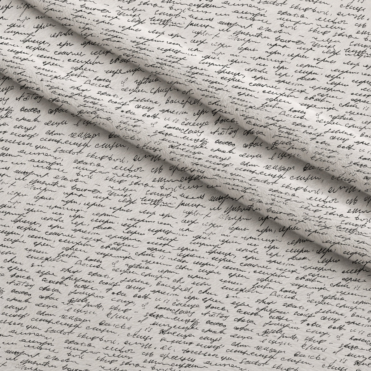 Antique Script Pattern 14 Fleece Fabric — fleece fabric folded close-up preview (mv-fleece-v1:lying)