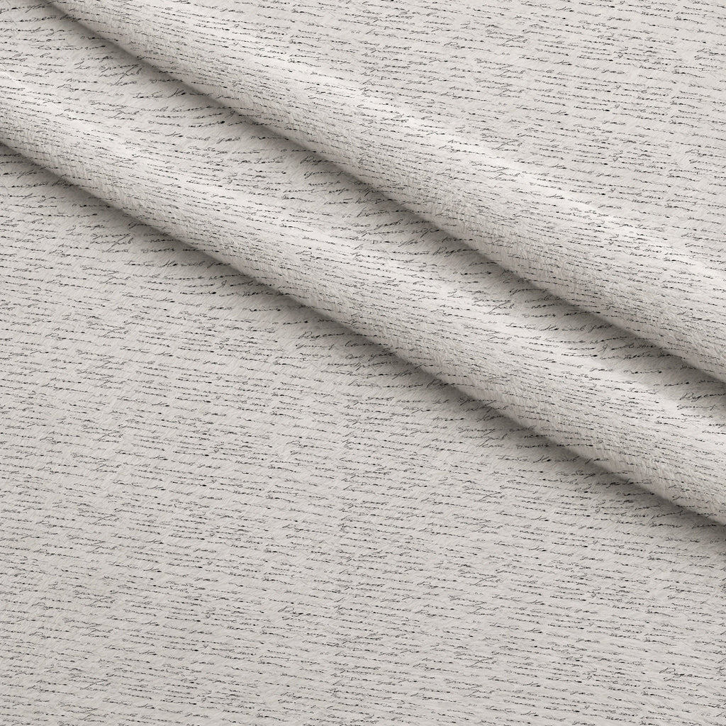 Antique Script Pattern 2 Fleece Fabric — fleece fabric folded close-up preview (mv-fleece-v1:lying)