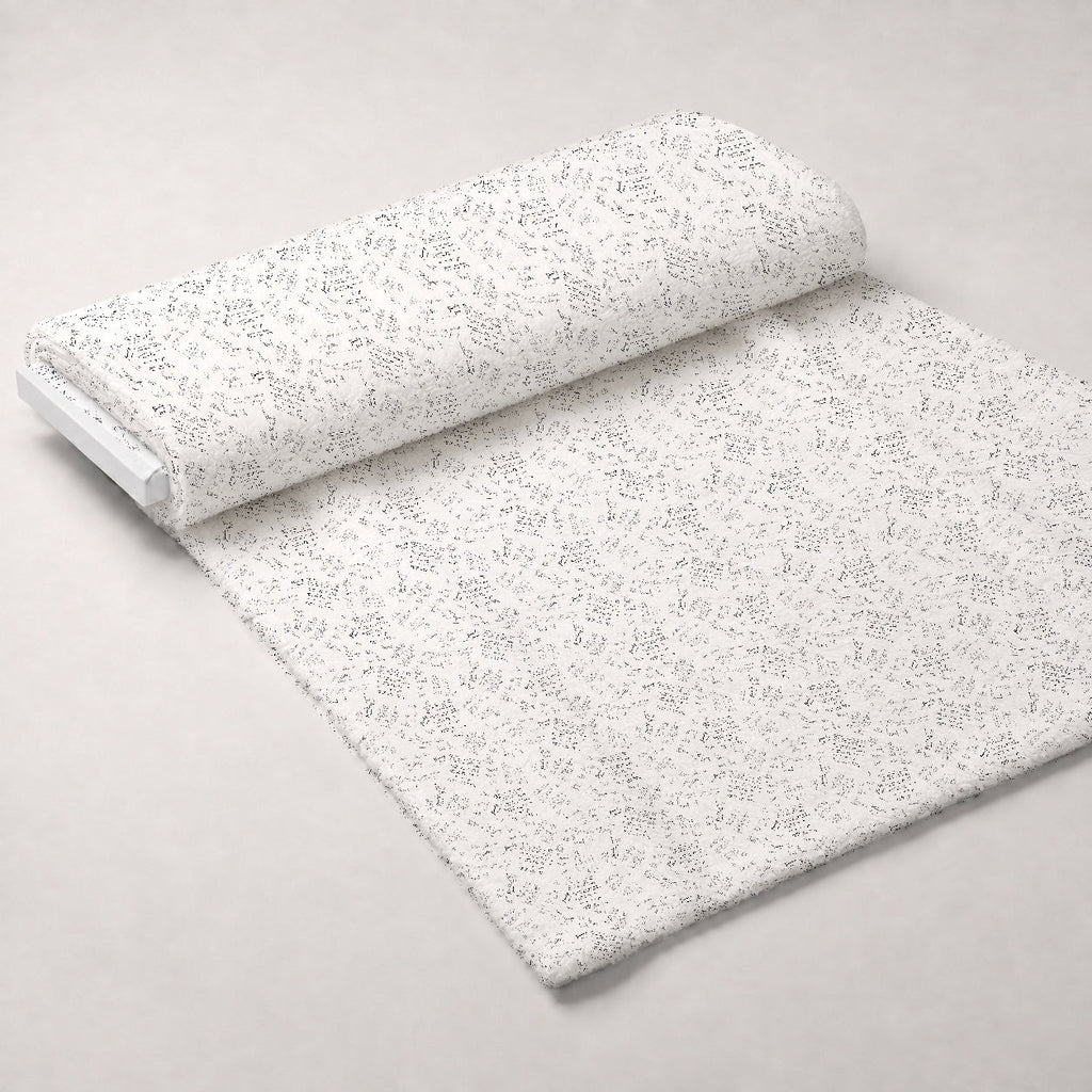 Antique Script Pattern 3 Fleece Fabric — fleece fabric unrolled bolt preview (mv-fleece-v1:bolt)