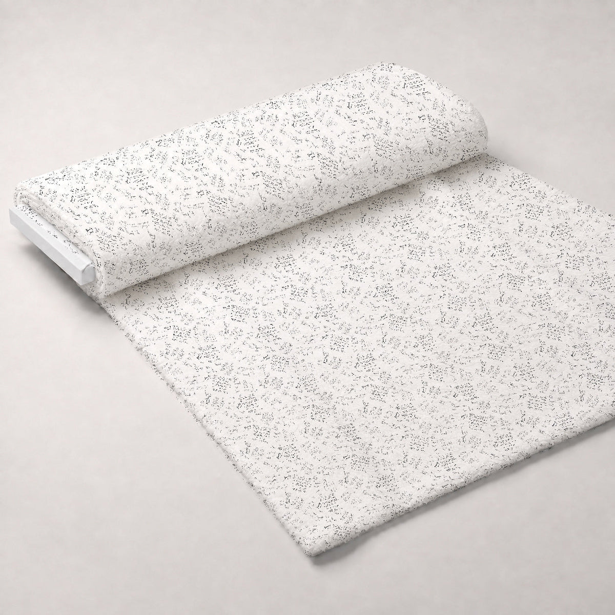 Antique Script Pattern 3 Fleece Fabric — fleece fabric unrolled bolt preview (mv-fleece-v1:bolt)