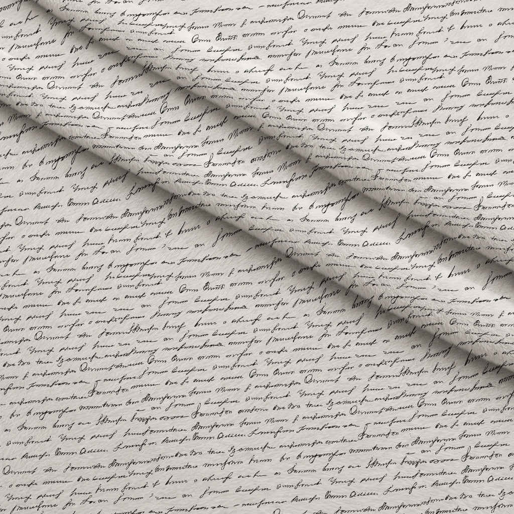 Antique Script Pattern 4 Fleece Fabric — fleece fabric folded close-up preview (mv-fleece-v1:lying)