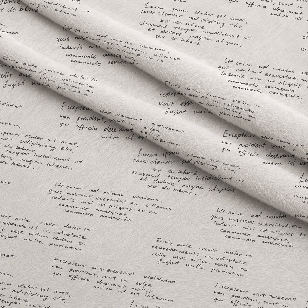 Antique Script Pattern 8 Fleece Fabric — fleece fabric folded close-up preview (mv-fleece-v1:lying)