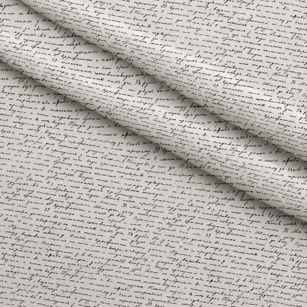 Antique Script Pattern 9 Fleece Fabric — fleece fabric folded close-up preview (mv-fleece-v1:lying)