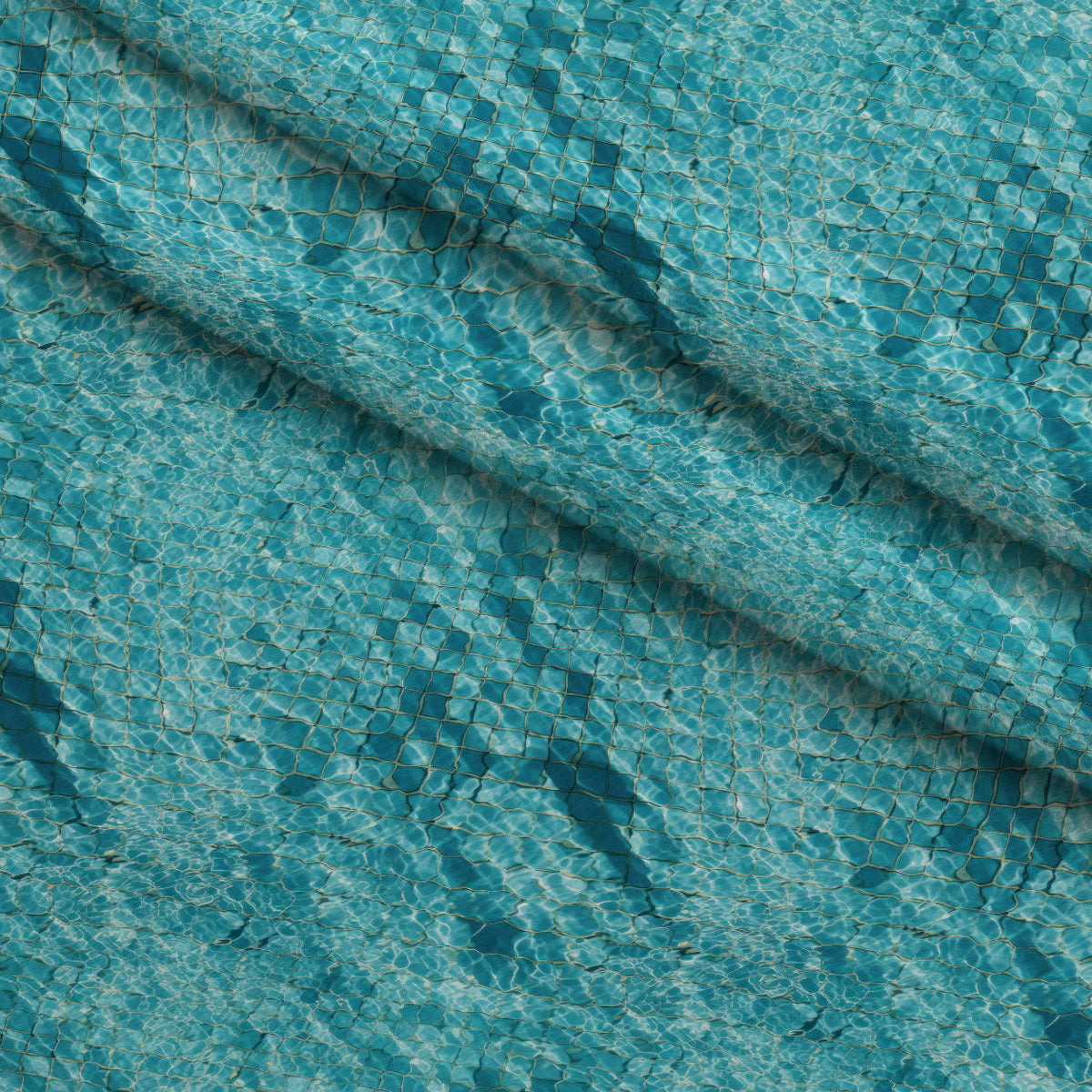 Aqua Currents Pattern 1 Fleece Fabric — fleece fabric folded close-up preview (mv-fleece-v1:lying)