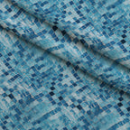 Aqua Currents Pattern 3 Fleece Fabric — fleece fabric folded close-up preview (mv-fleece-v1:lying)