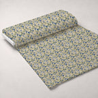 Art Nouveau Chicory Flowers Pattern 1 Fleece Fabric — fleece fabric unrolled bolt preview (mv-fleece-v1:bolt)