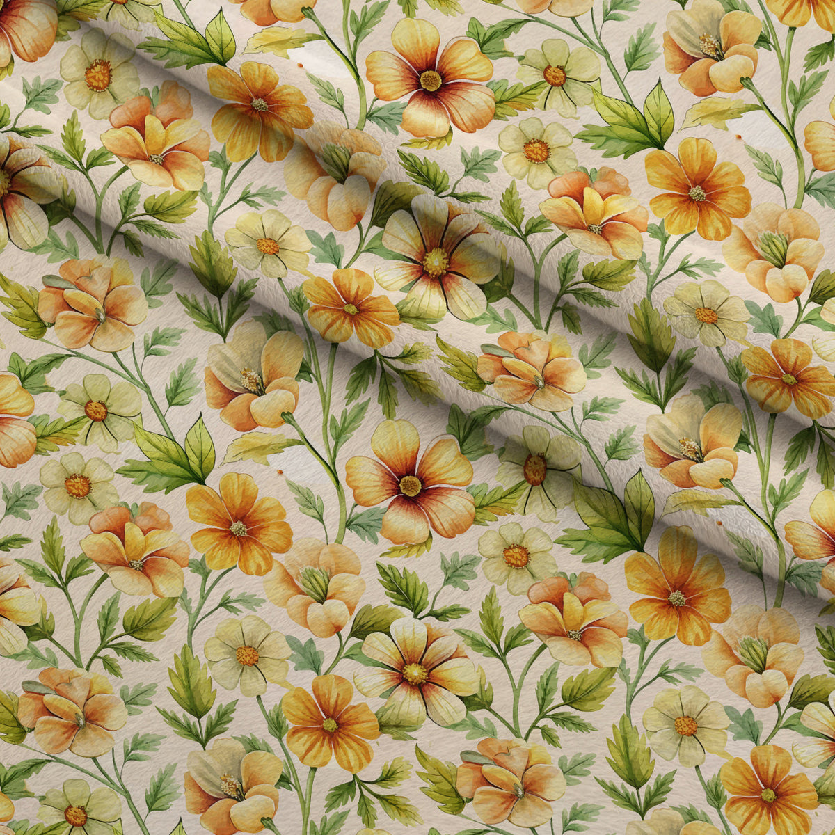 Art Nouveau Cinquefoils Pattern 2 Fleece Fabric — fleece fabric folded close-up preview (mv-fleece-v1:lying)