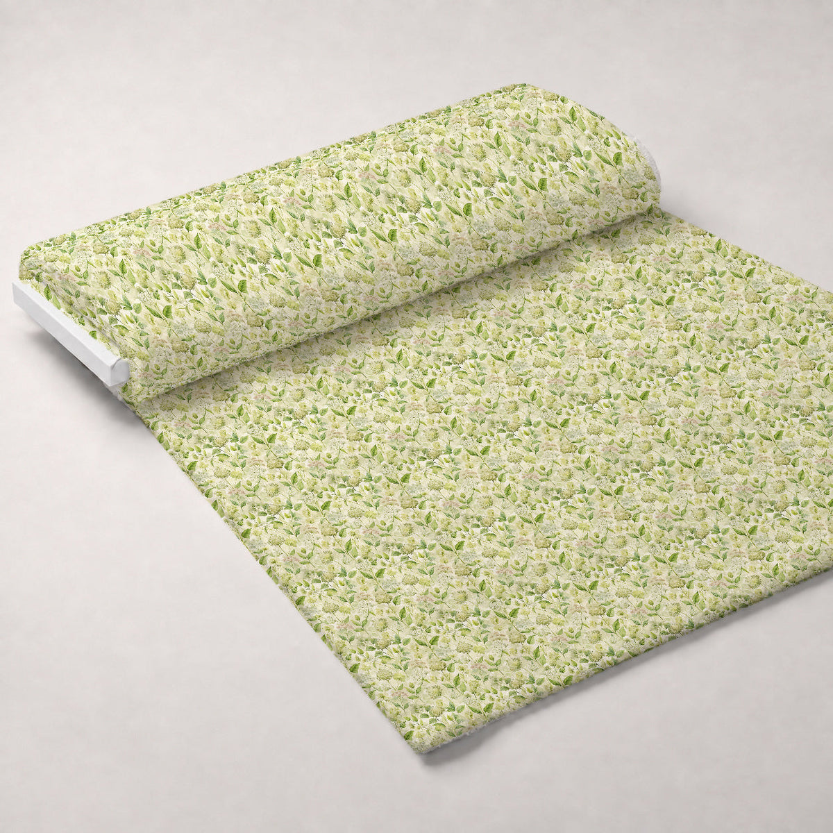 Art Nouveau Elderflowers Pattern 1 Fleece Fabric — fleece fabric unrolled bolt preview (mv-fleece-v1:bolt)