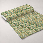 Art Nouveau Gardenias Pattern 1 Fleece Fabric — fleece fabric unrolled bolt preview (mv-fleece-v1:bolt)