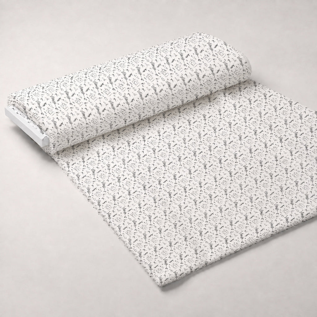 Assorted Sewing Pattern 1 Fleece Fabric — fleece fabric unrolled bolt preview (mv-fleece-v1:bolt)