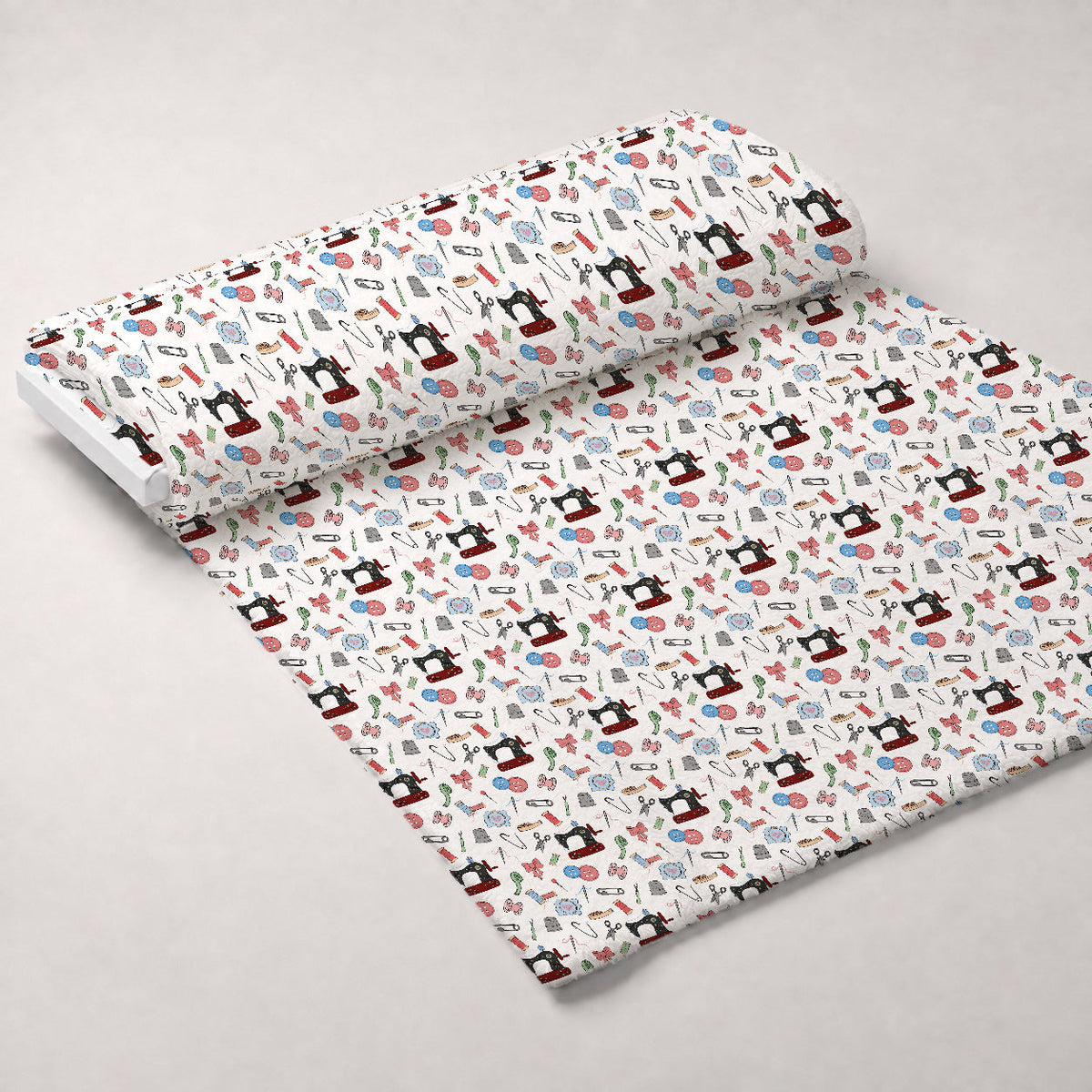 Assorted Sewing Pattern 2 Fleece Fabric — fleece fabric unrolled bolt preview (mv-fleece-v1:bolt)