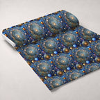 Astral Mandala Pattern 1 Fleece Fabric — fleece fabric unrolled bolt preview (mv-fleece-v1:bolt)