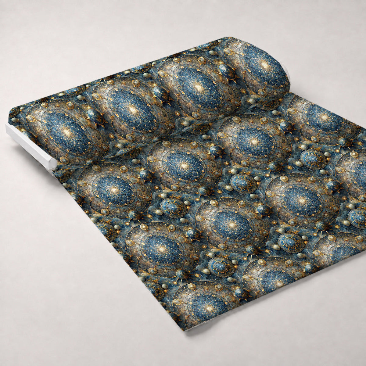Astral Mandala Pattern 2 Fleece Fabric — fleece fabric unrolled bolt preview (mv-fleece-v1:bolt)