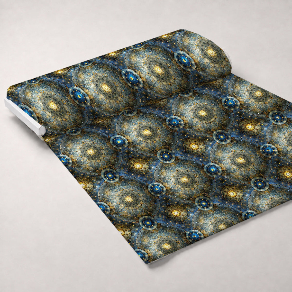 Astral Mandala Pattern 3 Fleece Fabric — fleece fabric unrolled bolt preview (mv-fleece-v1:bolt)