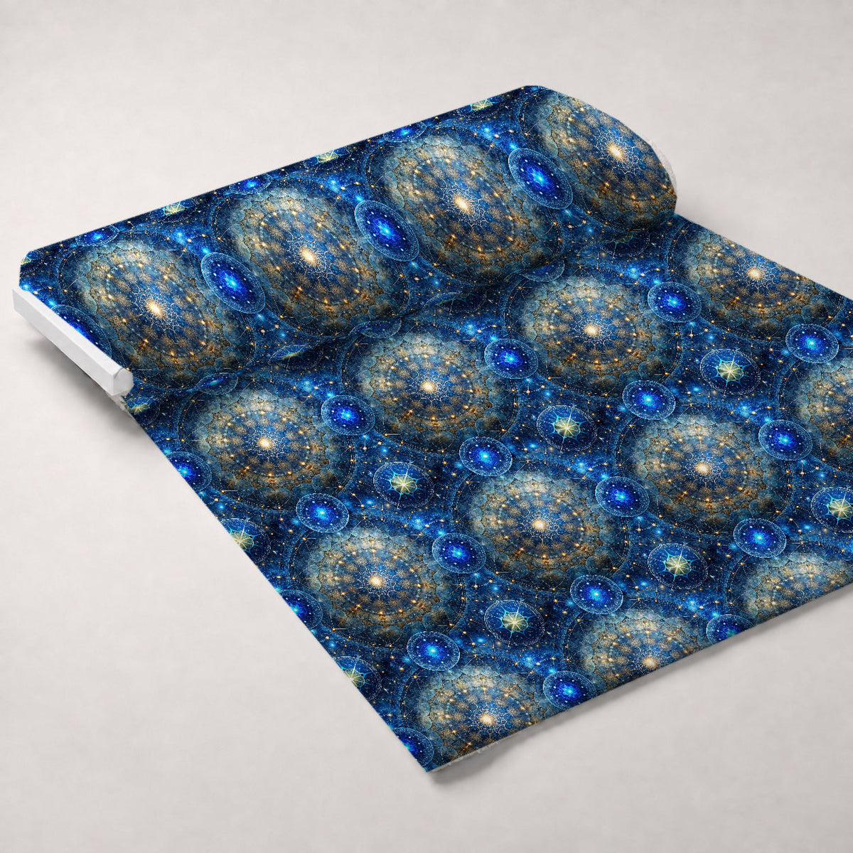 Astral Mandala Pattern 8 Fleece Fabric — fleece fabric unrolled bolt preview (mv-fleece-v1:bolt)