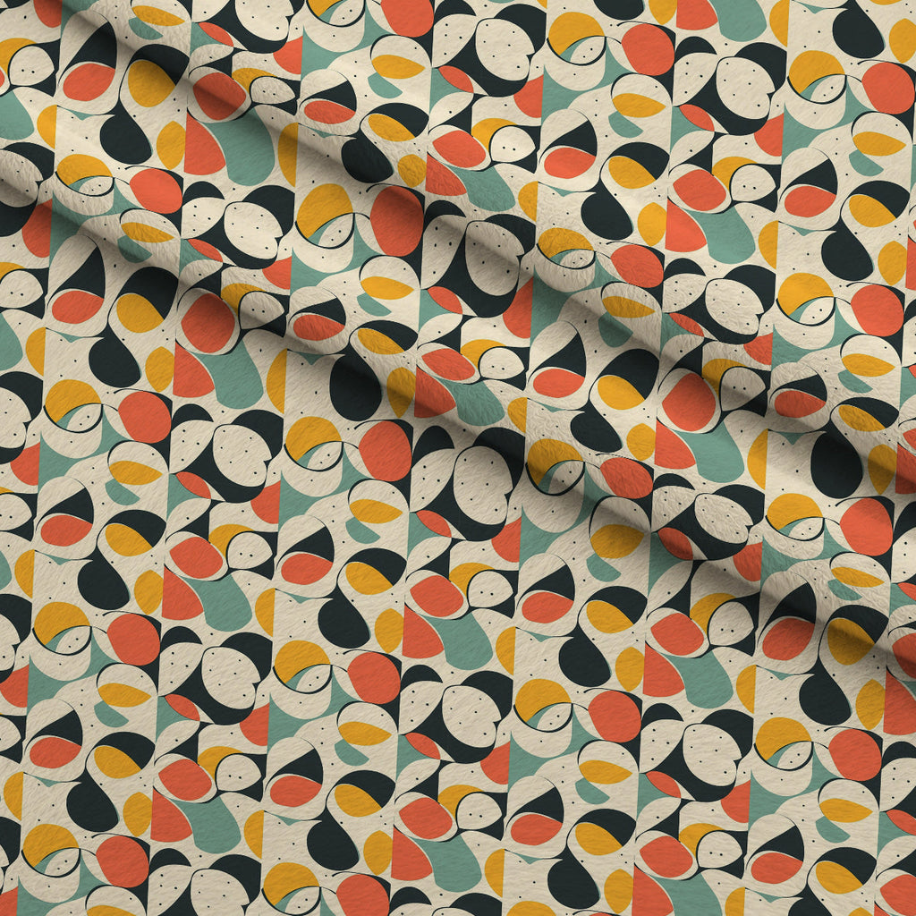 Atomic Diamonds Pattern 1 Fleece Fabric — fleece fabric folded close-up preview (mv-fleece-v1:lying)