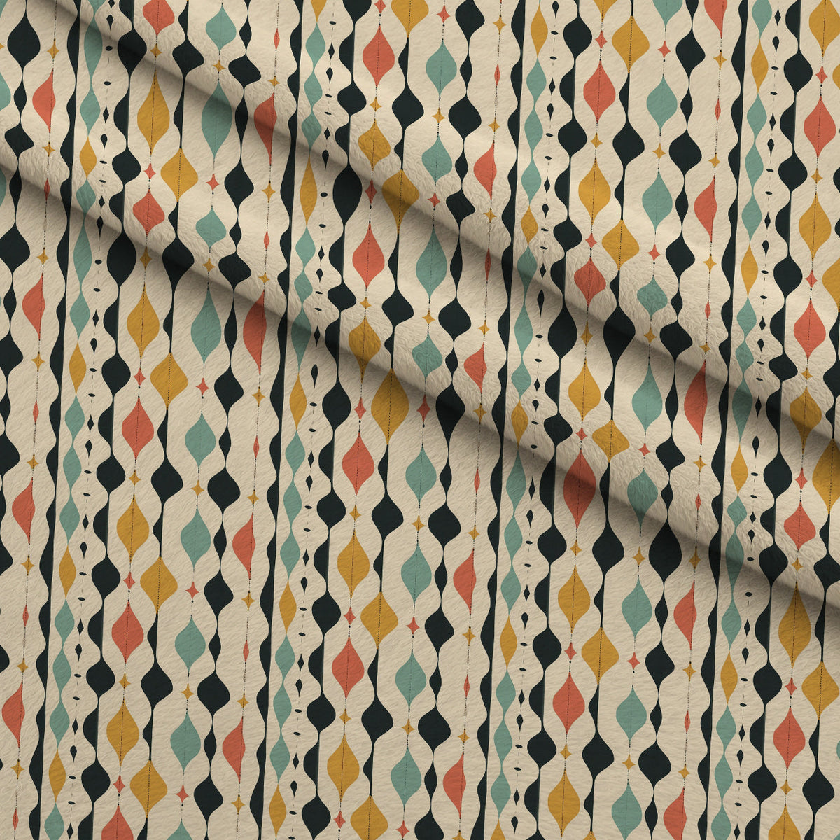 Atomic Diamonds Pattern 12 Fleece Fabric — fleece fabric folded close-up preview (mv-fleece-v1:lying)