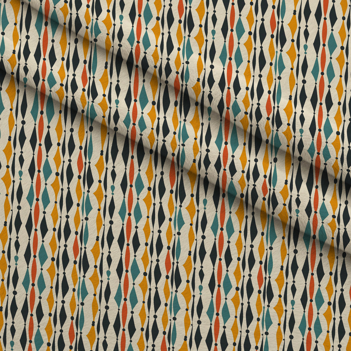 Atomic Diamonds Pattern 3 Fleece Fabric — fleece fabric folded close-up preview (mv-fleece-v1:lying)