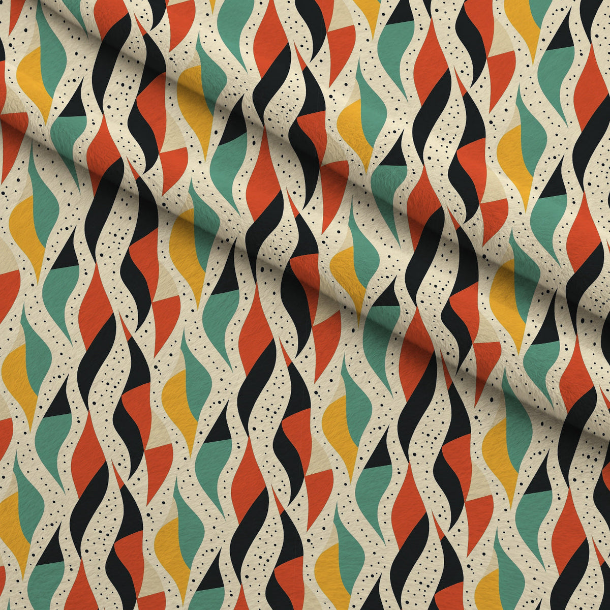 Atomic Diamonds Pattern 6 Fleece Fabric — fleece fabric folded close-up preview (mv-fleece-v1:lying)