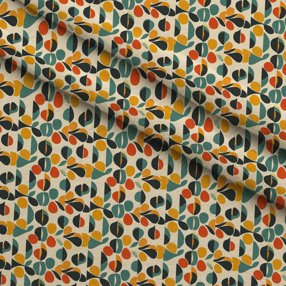 Atomic Diamonds Pattern 7 Fleece Fabric — fleece fabric folded close-up preview (mv-fleece-v1:lying)
