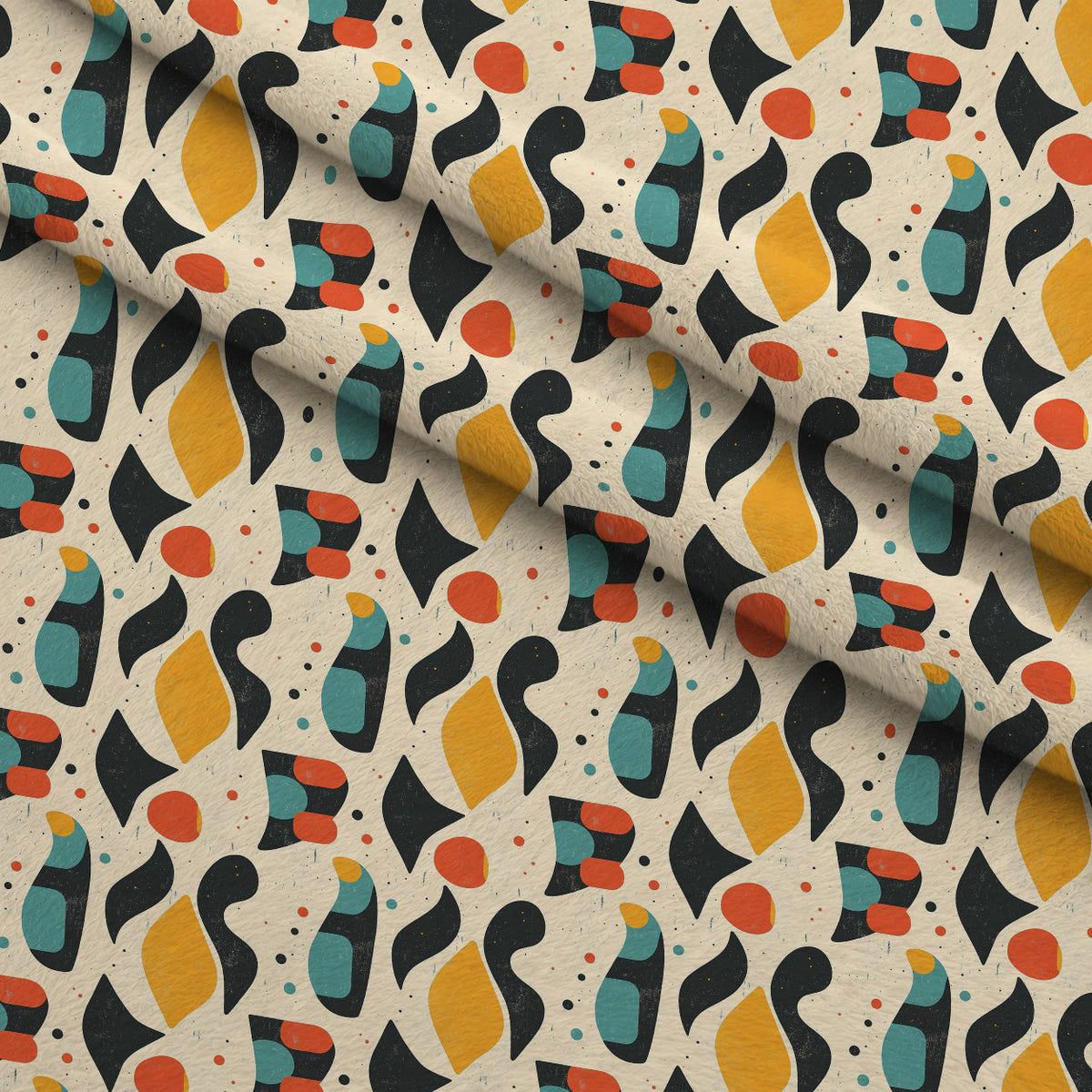 Atomic Diamonds Pattern 9 Fleece Fabric — fleece fabric folded close-up preview (mv-fleece-v1:lying)
