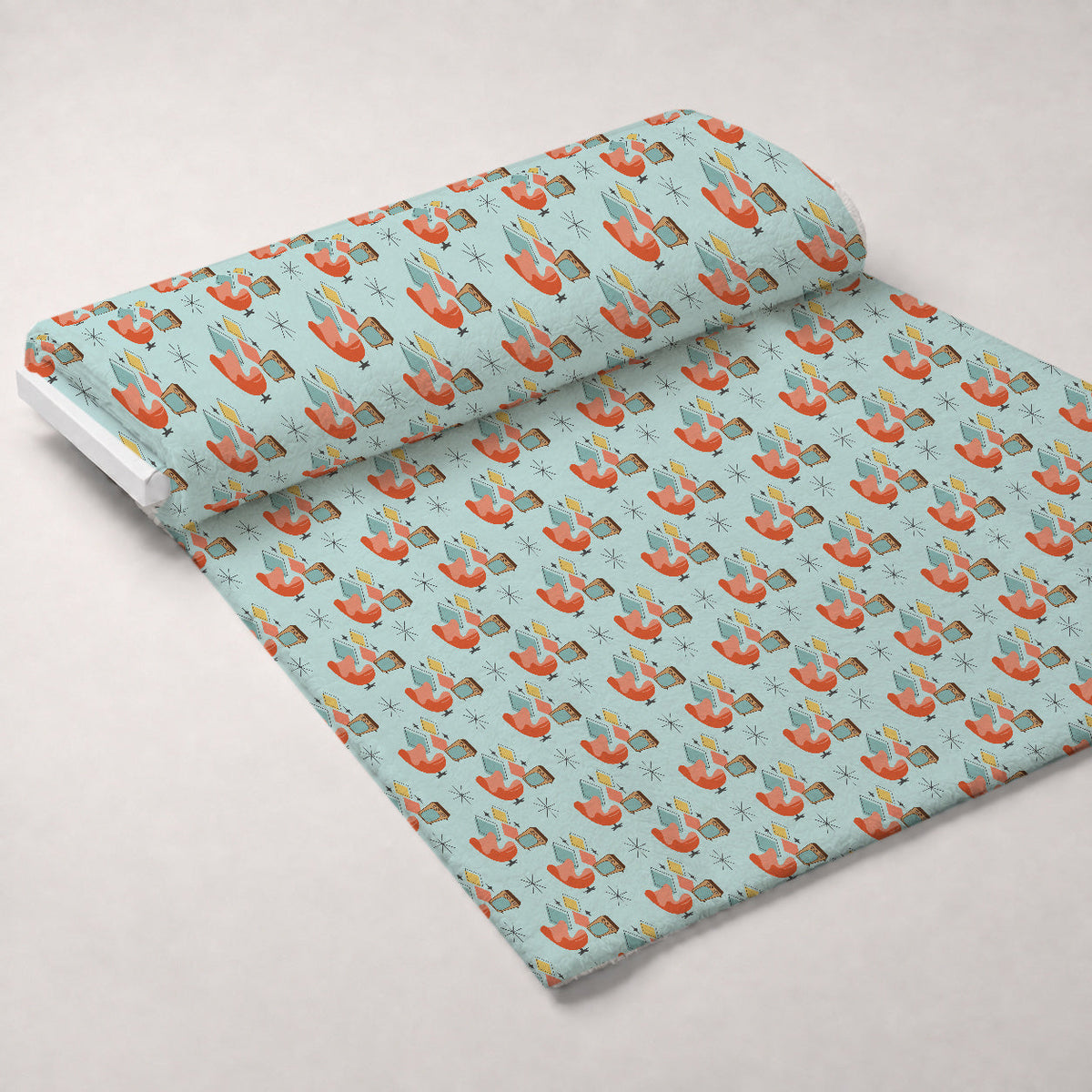 Atomic Lounge Pattern 11 Fleece Fabric — fleece fabric unrolled bolt preview (mv-fleece-v1:bolt)