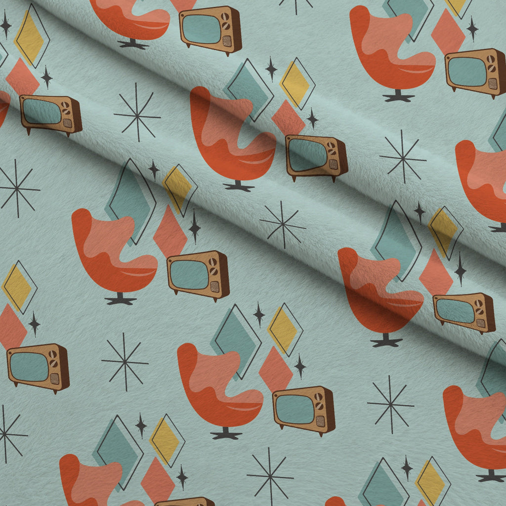 Atomic Lounge Pattern 11 Fleece Fabric — fleece fabric folded close-up preview (mv-fleece-v1:lying)