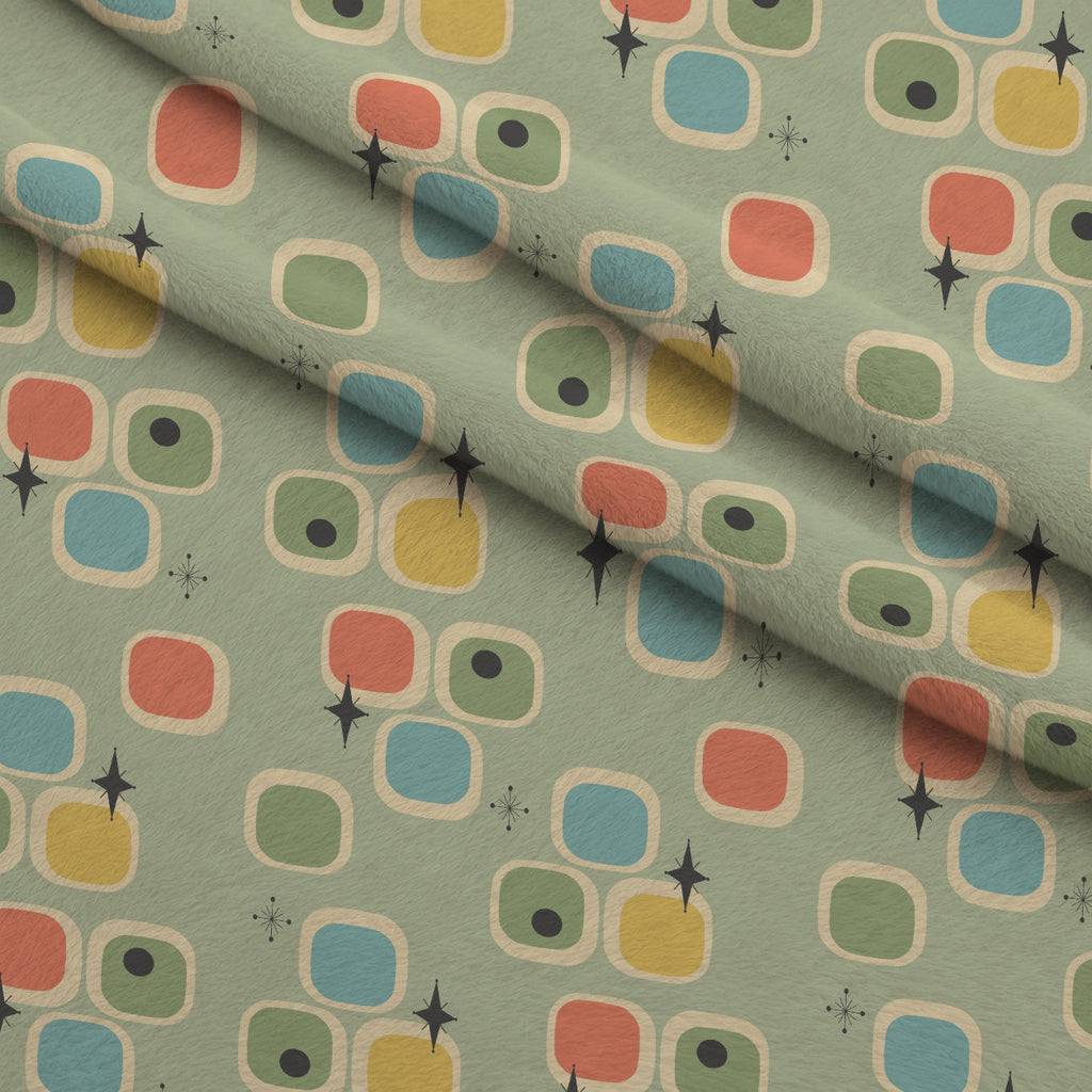 Atomic Lounge Pattern 13 Fleece Fabric — fleece fabric folded close-up preview (mv-fleece-v1:lying)