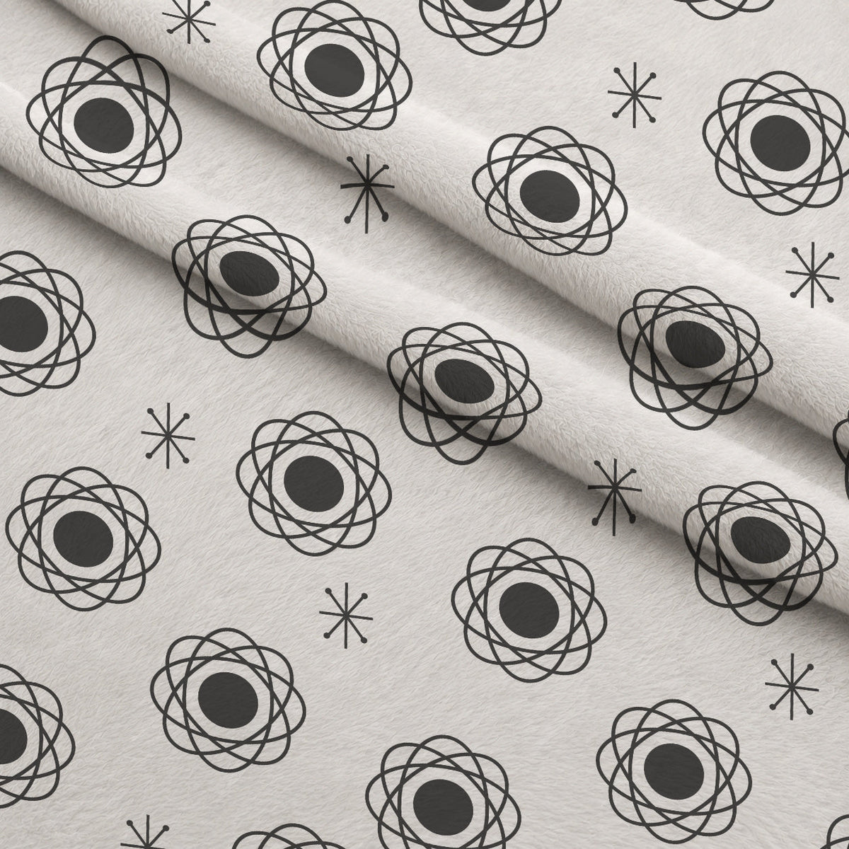 Atomic Lounge Pattern 18 Fleece Fabric — fleece fabric folded close-up preview (mv-fleece-v1:lying)