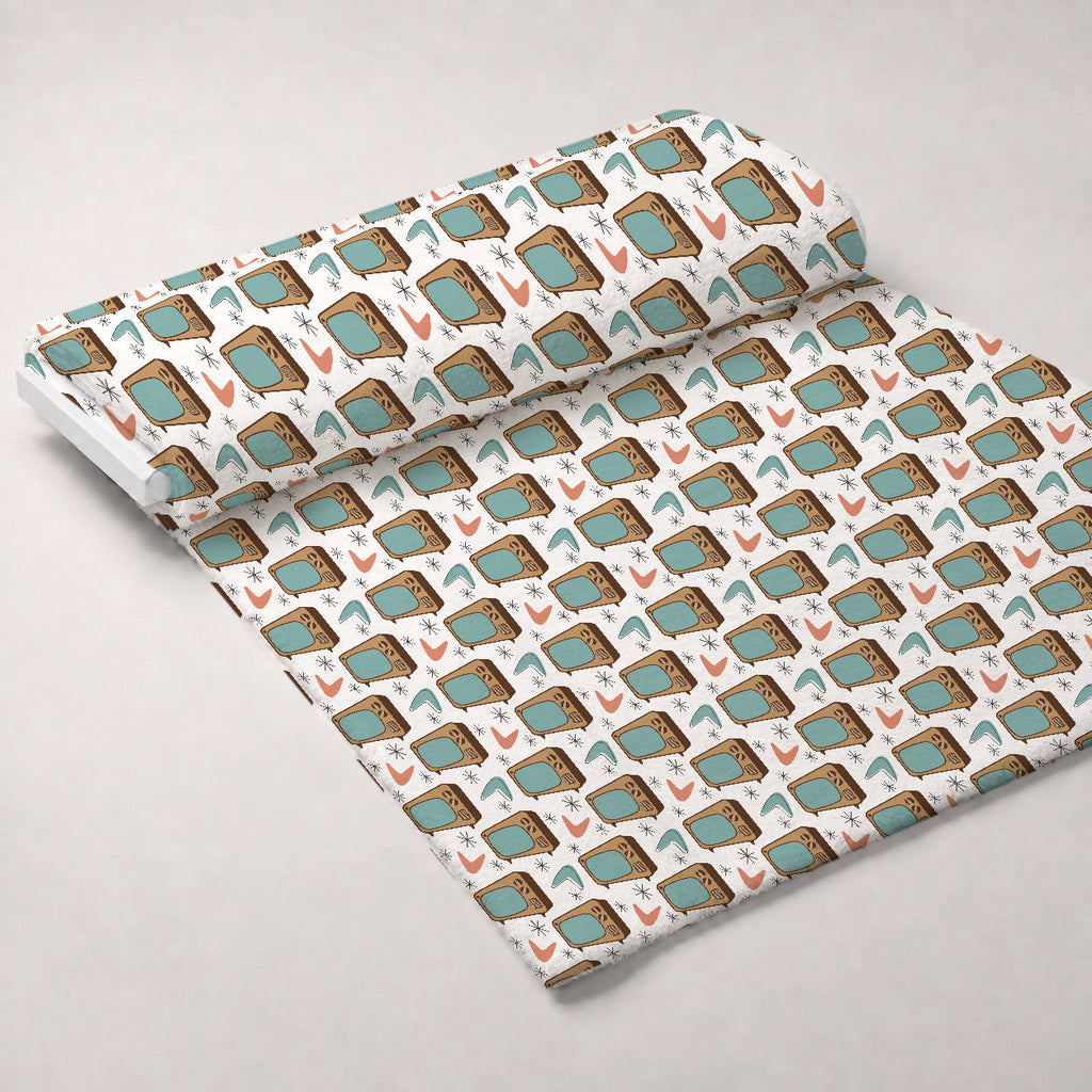 Atomic Lounge Pattern 27 Fleece Fabric — fleece fabric unrolled bolt preview (mv-fleece-v1:bolt)