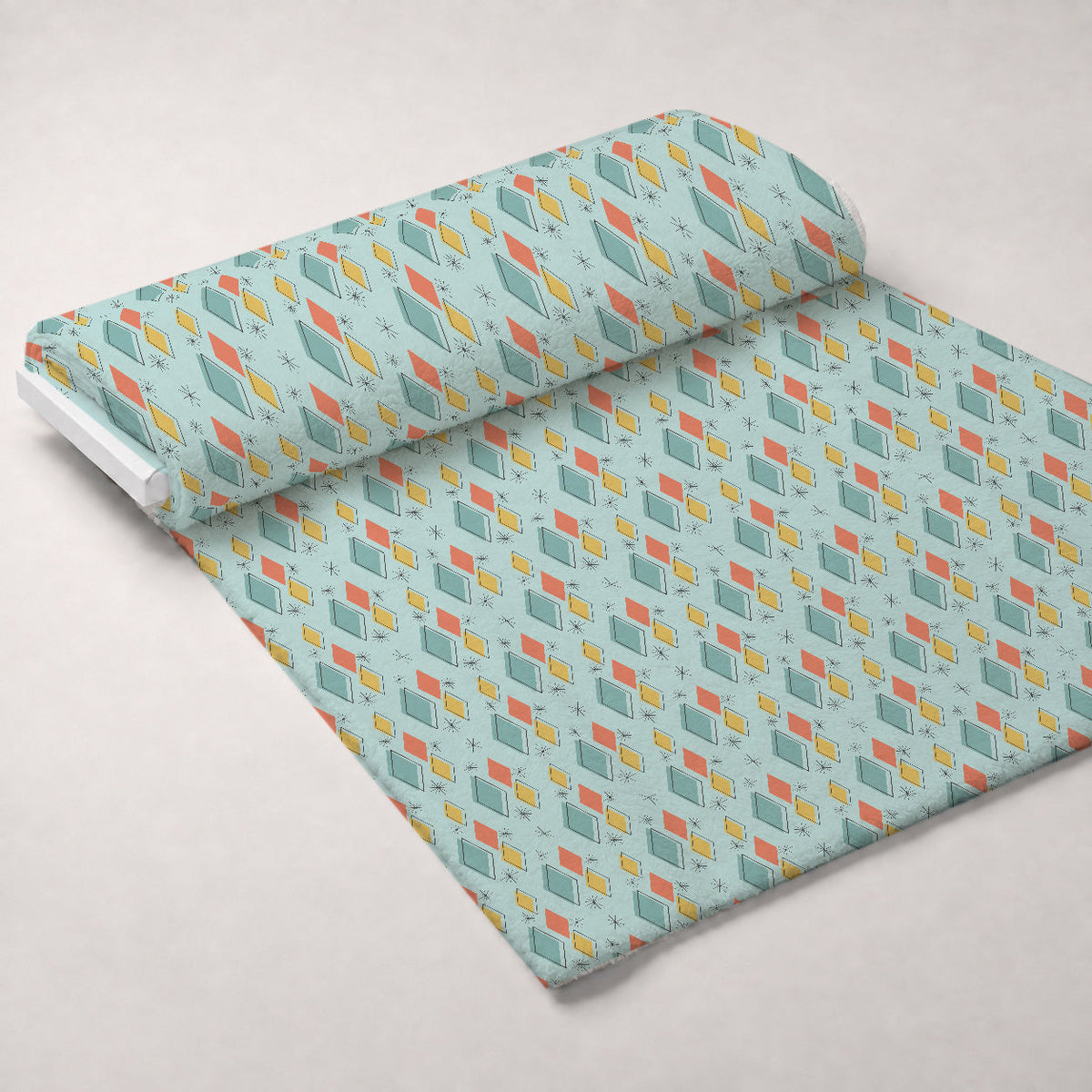 Atomic Lounge Pattern 30 Fleece Fabric — fleece fabric unrolled bolt preview (mv-fleece-v1:bolt)
