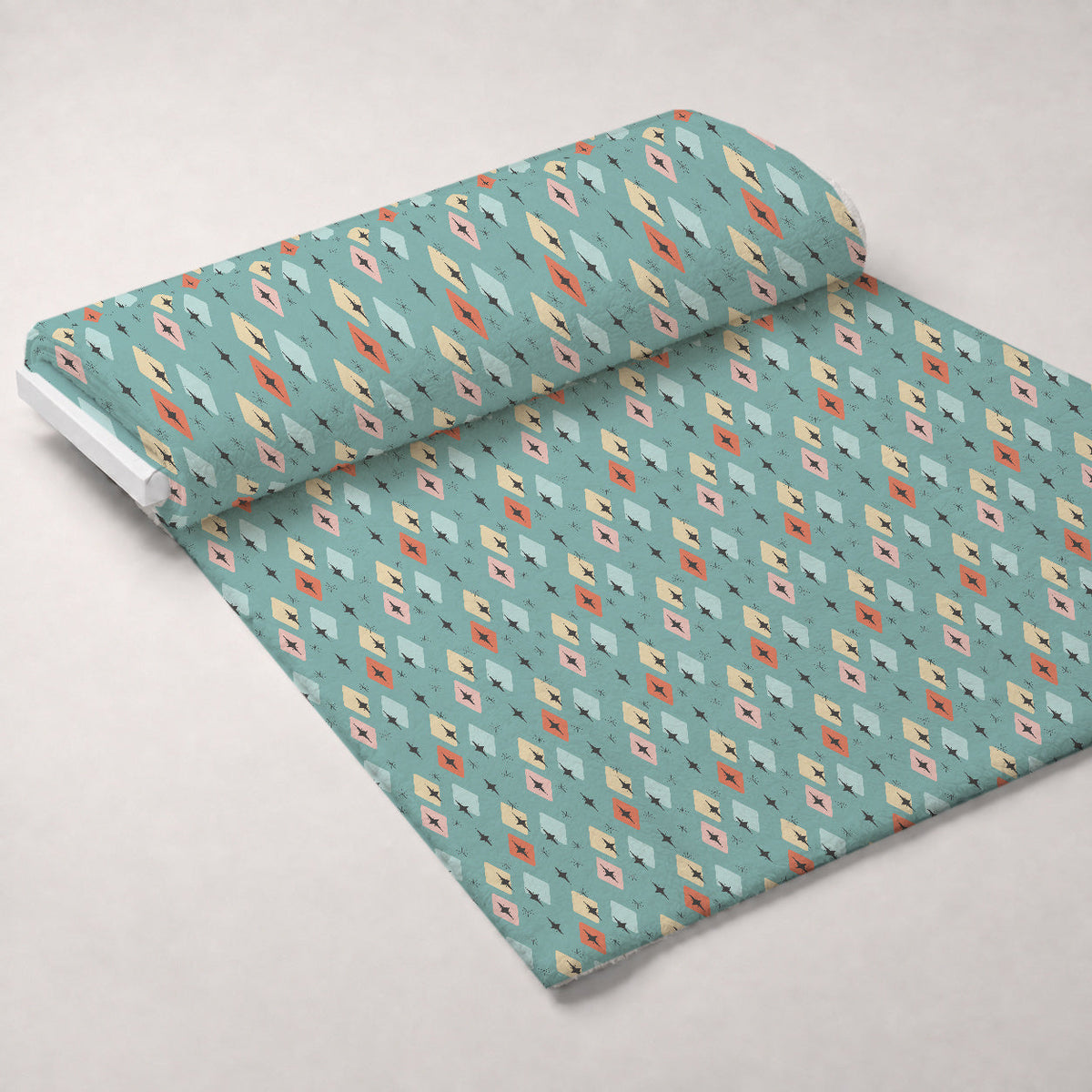 Atomic Lounge Pattern 35 Fleece Fabric — fleece fabric unrolled bolt preview (mv-fleece-v1:bolt)