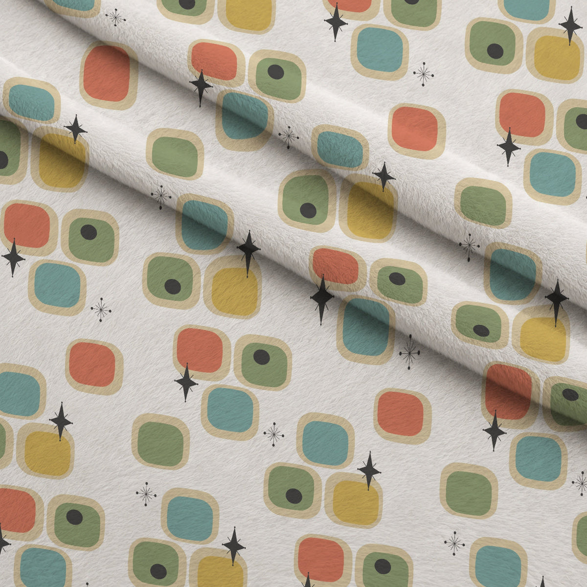 Atomic Lounge Pattern 48 Fleece Fabric — fleece fabric folded close-up preview (mv-fleece-v1:lying)