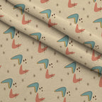 Atomic Lounge Pattern 5 Fleece Fabric — fleece fabric folded close-up preview (mv-fleece-v1:lying)