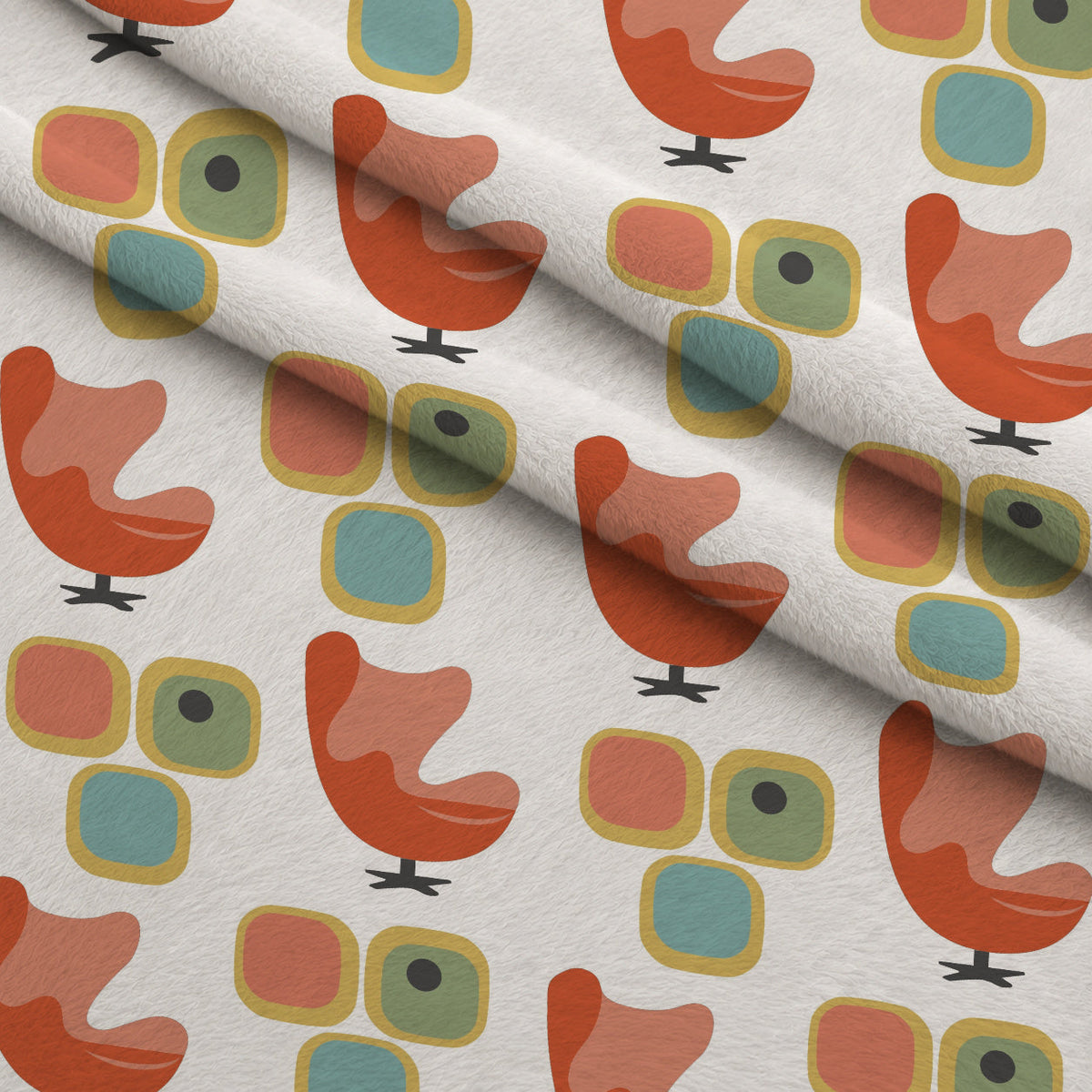 Atomic Lounge Pattern 50 Fleece Fabric — fleece fabric folded close-up preview (mv-fleece-v1:lying)
