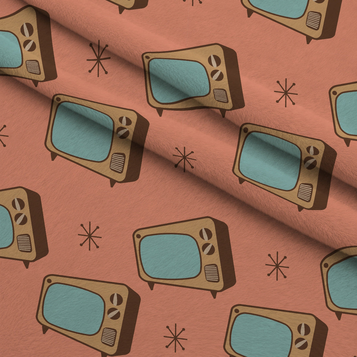 Atomic Lounge Pattern 8 Fleece Fabric — fleece fabric folded close-up preview (mv-fleece-v1:lying)