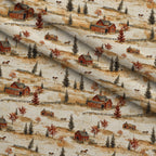 Autumn Homestead Pattern 2 Fleece Fabric — fleece fabric folded close-up preview (mv-fleece-v1:lying)