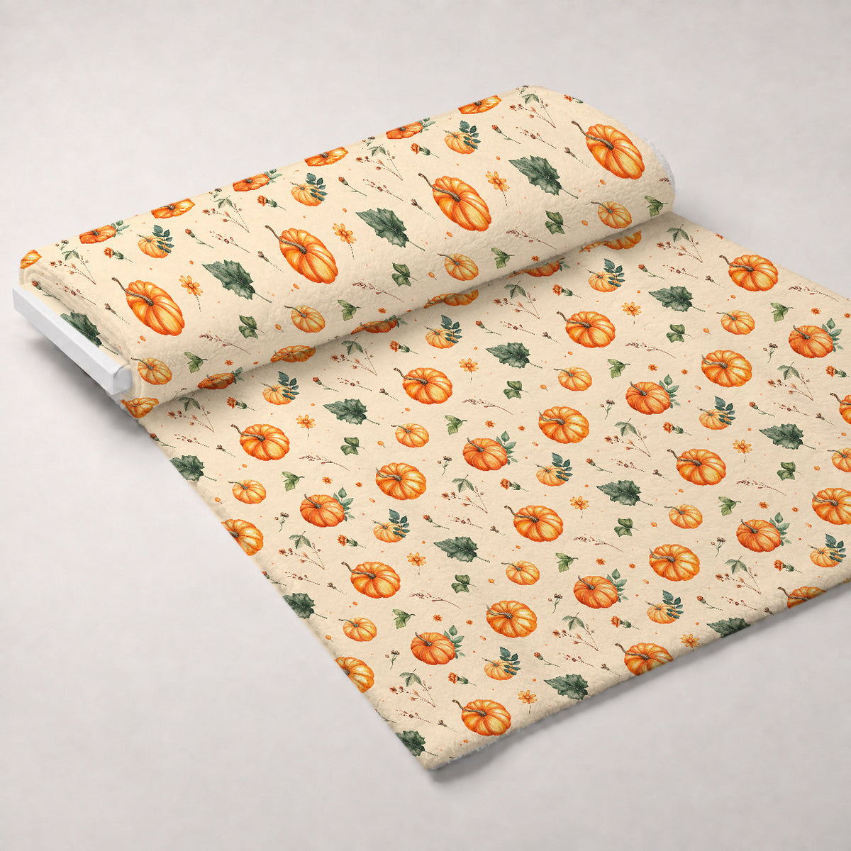 Autumn Woodland Whimsy Pattern 1 Fleece Fabric — fleece fabric unrolled bolt preview (mv-fleece-v1:bolt)