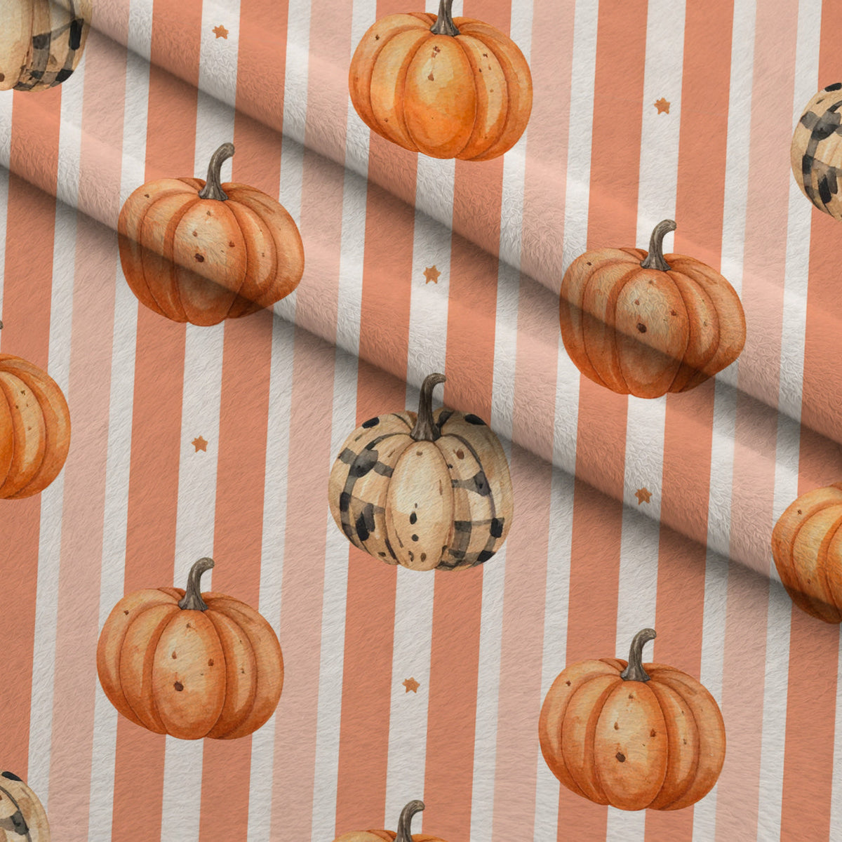 Autumn Woodland Whimsy Pattern 19 Fleece Fabric — fleece fabric folded close-up preview (mv-fleece-v1:lying)