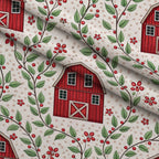 Barnyard Blooms Pattern 13 Fleece Fabric — fleece fabric folded close-up preview (mv-fleece-v1:lying)