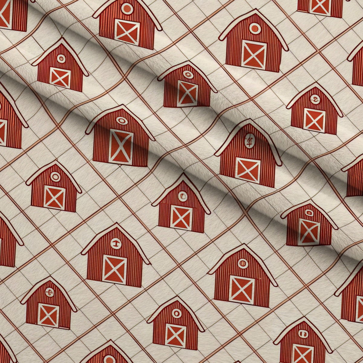 Barnyard Blooms Pattern 6 Fleece Fabric — fleece fabric folded close-up preview (mv-fleece-v1:lying)